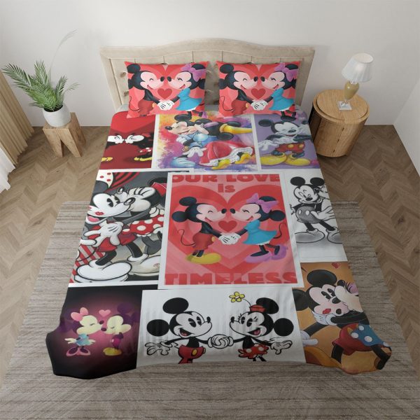 Micky und Minnie Disney Unsere Liebe ist zeitlos Kinderbettwäsche - Bettwäsche