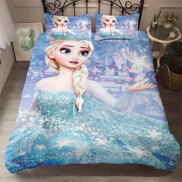 Disney Elsa Eiskönigin Frozen Prinzessin Kinderbettwäsche - Bettwäsche