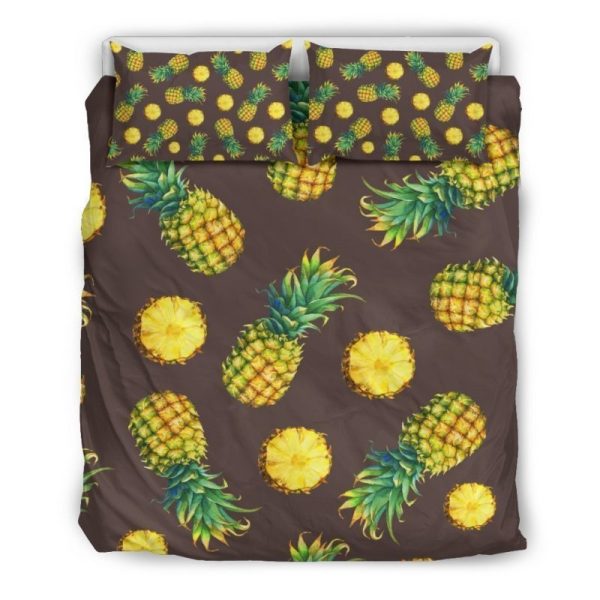 Braune Ananas Kinderbettwäsche - Bettwäsche