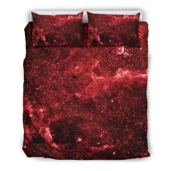 Red Stardust Universe Galaxy Space Kinderbettwäsche - Bettwäsche