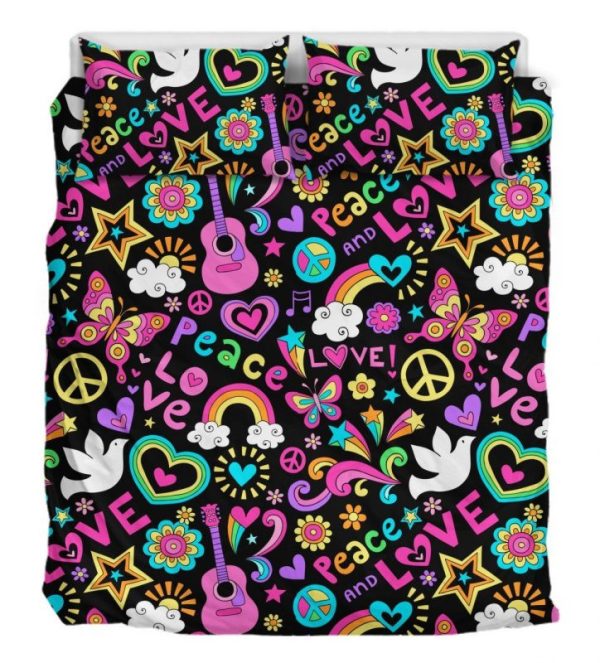 Hippie Liebe Kinderbettwäsche - Bettwäsche
