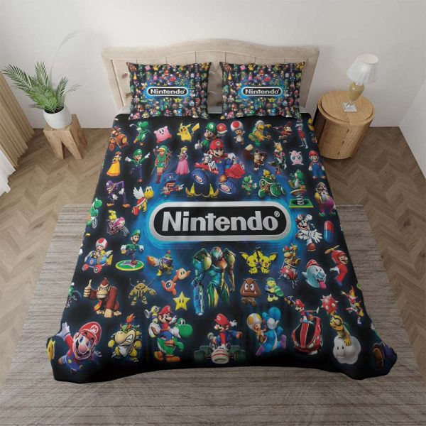 Alle Nintendo Charaktere Kinderbettwäsche - Bettwäsche