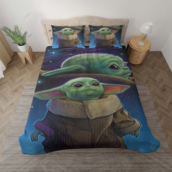 Baby Yoda süß in Star Wars 10 Kinderbettwäsche - Bettwäsche