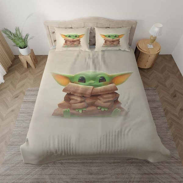 Baby Yoda süß in Star Wars 3 Kinderbettwäsche - Bettwäsche