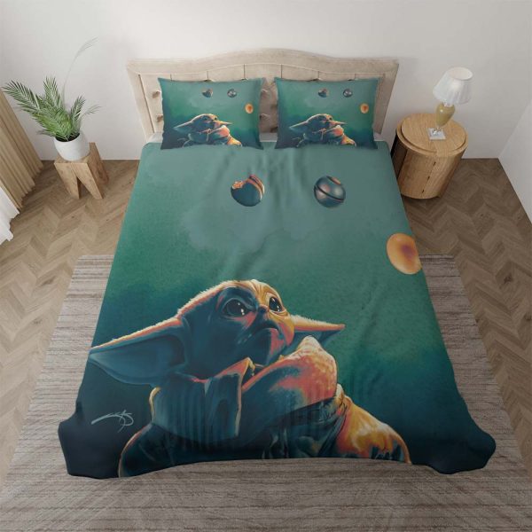 Baby Yoda süß in Star Wars 8 Kinderbettwäsche - Bettwäsche