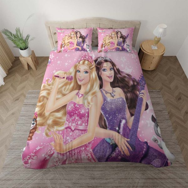 Barbie, die Prinzessin und der Popstar 2 Kinderbettwäsche - Bettwäsche