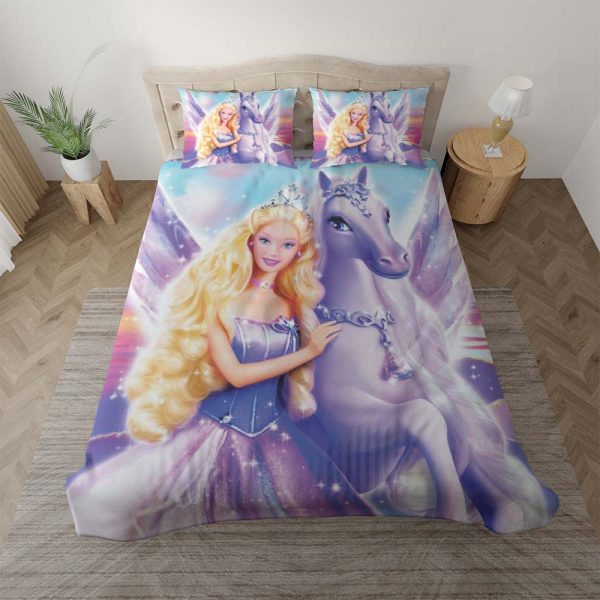 Barbie und Einhorn 2 Kinderbettwäsche - Bettwäsche