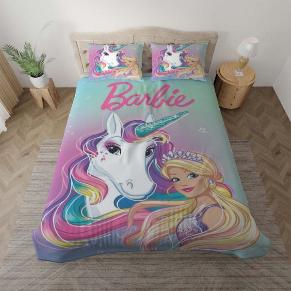 Barbie und Einhorn 3 Kinderbettwäsche - Bettwäsche