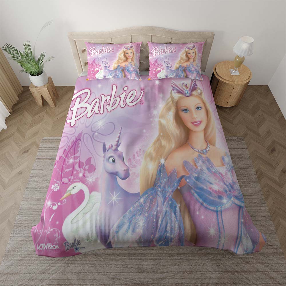 Barbie und Einhorn Kinderbettwäsche - Bettwäsche