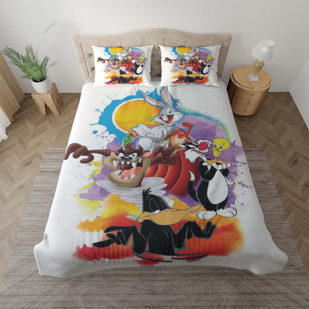 Looney Tunes Alle Charaktere 7 Kinderbettwäsche - Bettwäsche