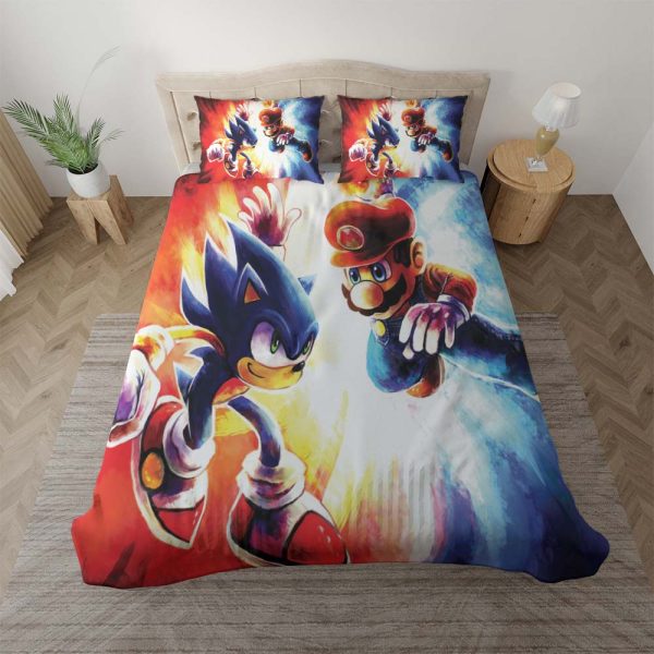 Mario und Sonic 1002 Kinderbettwäsche - Bettwäsche