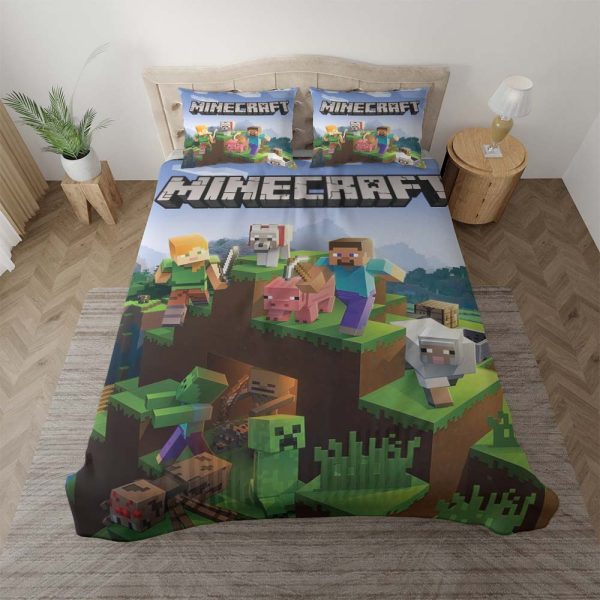 Minecraft Charaktere 1001 Kinderbettwäsche - Bettwäsche