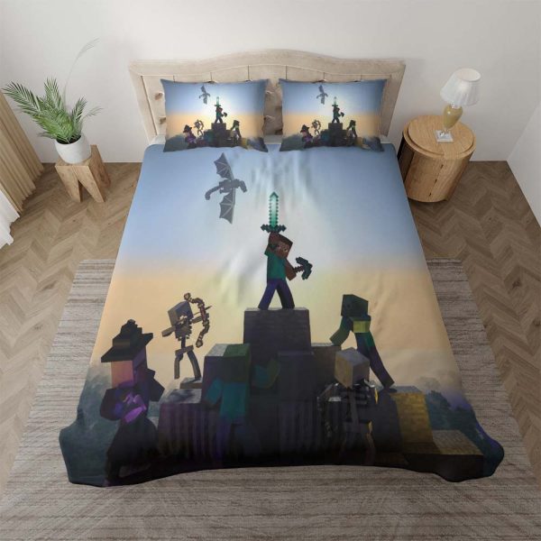 Minecraft Charaktere 1007 Kinderbettwäsche - Bettwäsche
