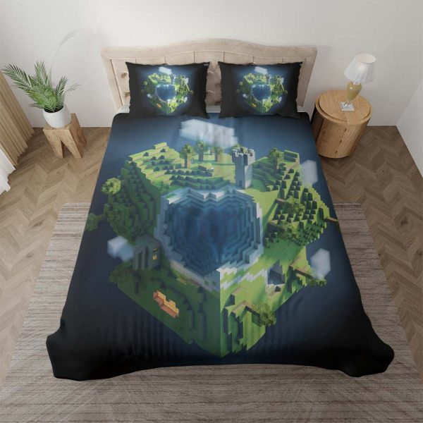 Minecraft Karte 1001 Kinderbettwäsche - Bettwäsche