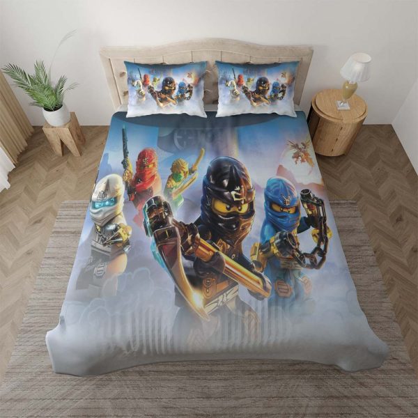 Ninjago Alle Charaktere kämpfen 1008 Kinderbettwäsche - Bettwäsche