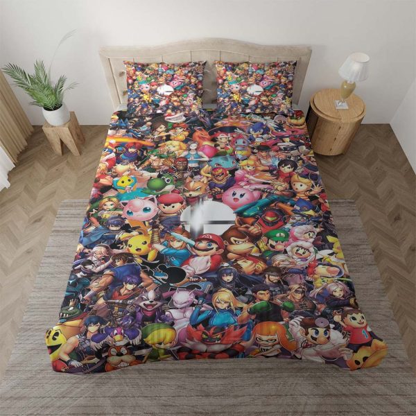 Nintendo Alle Charaktere Kinderbettwäsche - Bettwäsche
