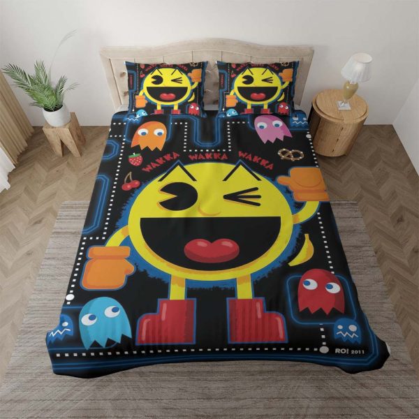 Pacman Spiel 1005 Kinderbettwäsche - Bettwäsche
