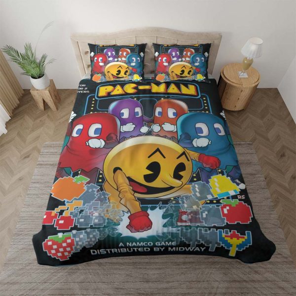 Pacman Spiel 1006 Kinderbettwäsche - Bettwäsche