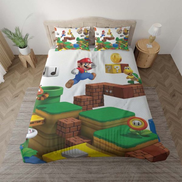 Super Mario Alle Charaktere 1007 Kinderbettwäsche - Bettwäsche