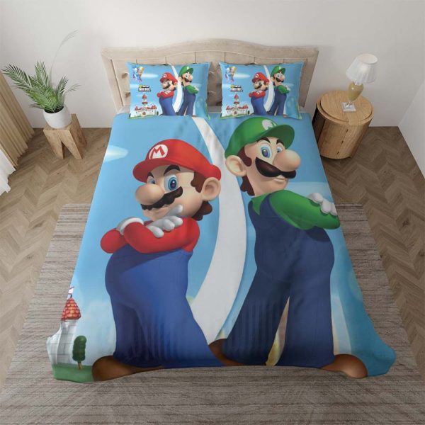 Super Mario Bros. Deko Ideen fürs Kinderzimmer Kinderbettwäsche - Bettwäsche