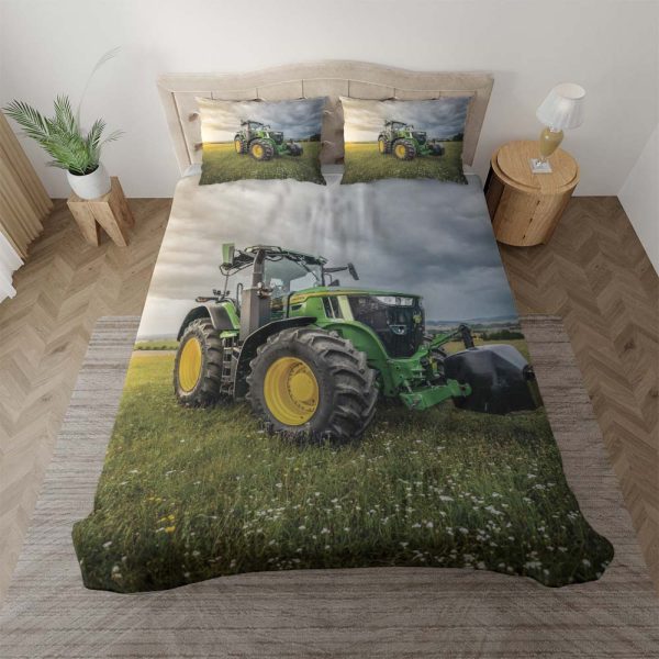 John Deere auf Feld 1 Kinderbettwäsche - Bettwäsche