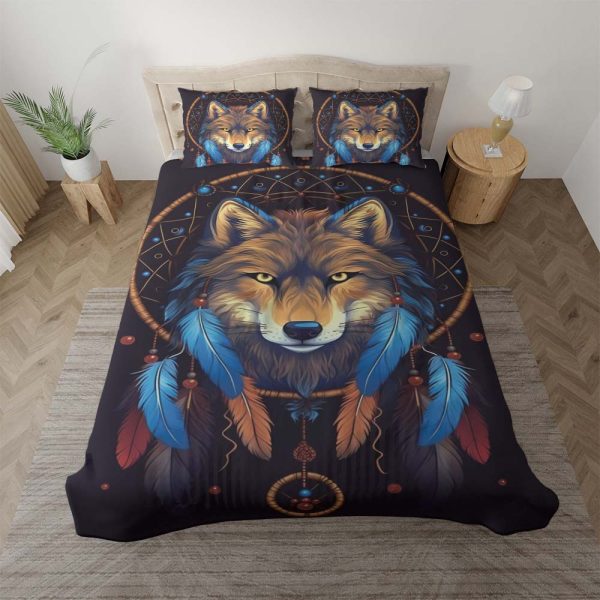 Wölfe Traumfänger 4 Kinderbettwäsche - Bettwäsche