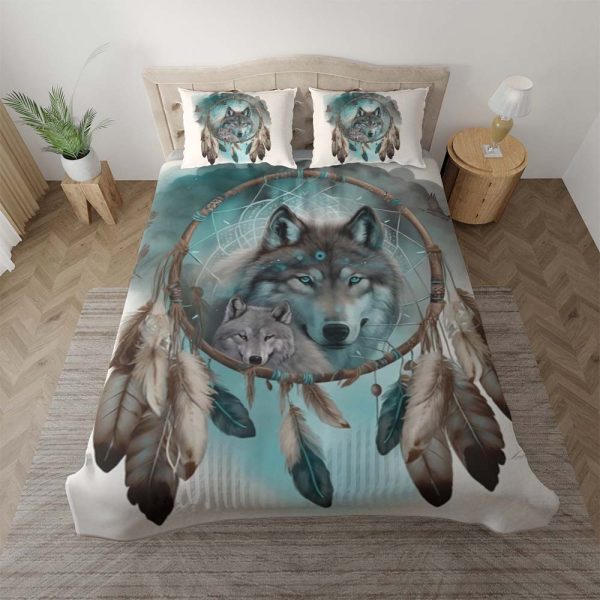 Wölfe Traumfänger 5 Kinderbettwäsche - Bettwäsche