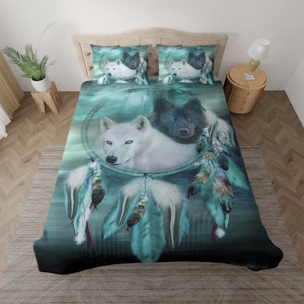 Wölfe Traumfänger in Galaxy 2 Kinderbettwäsche - Bettwäsche