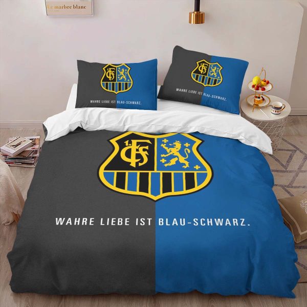 1. FC Saarbrucken blue black background Kinderbettwäsche - Bettwäsche