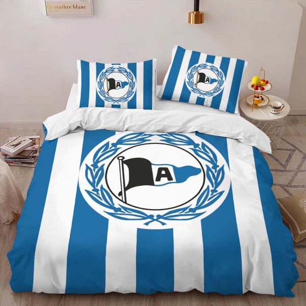 DSC Arminia Bielefeld Fc blue white background 02 Kinderbettwäsche - Bettwäsche