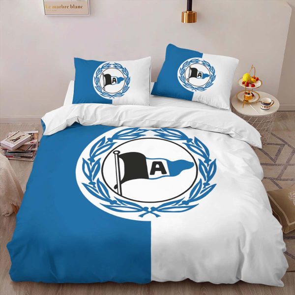 DSC Arminia Bielefeld Fc blue white background Kinderbettwäsche - Bettwäsche
