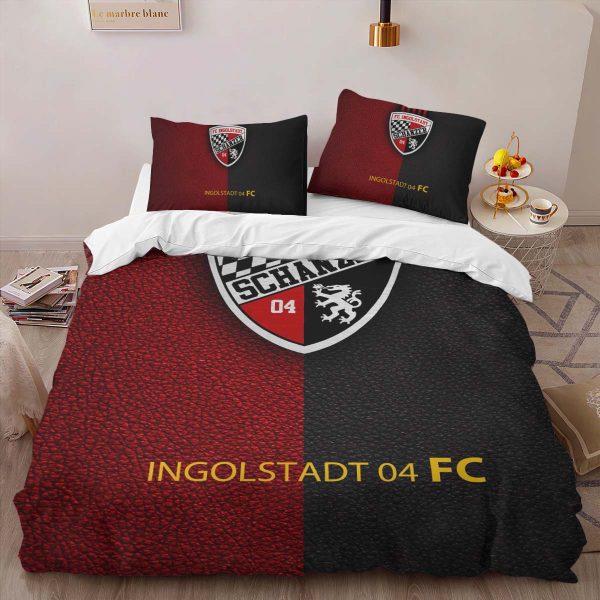 FC Ingolstadt Schanzer 04 black red leather Kinderbettwäsche - Bettwäsche