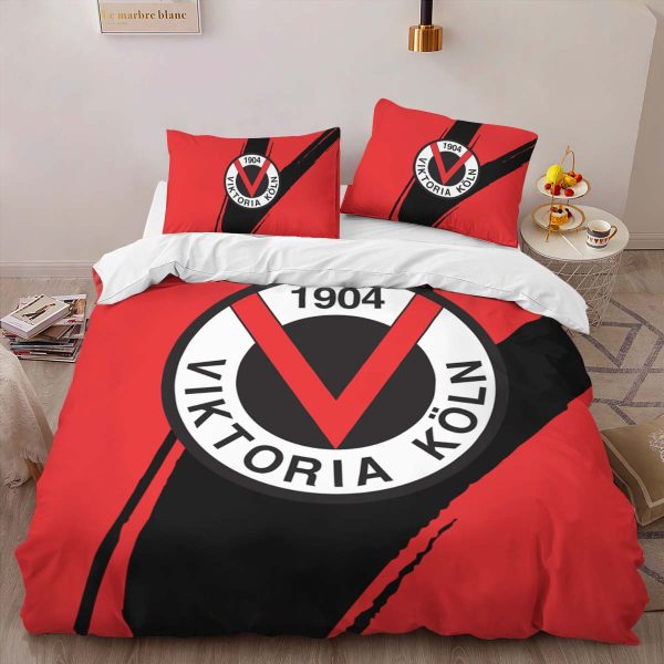 FC Viktoria Köln red background 01 Kinderbettwäsche - Bettwäsche