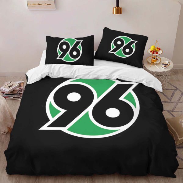 Hannover 96 Black Background Kinderbettwäsche - Bettwäsche