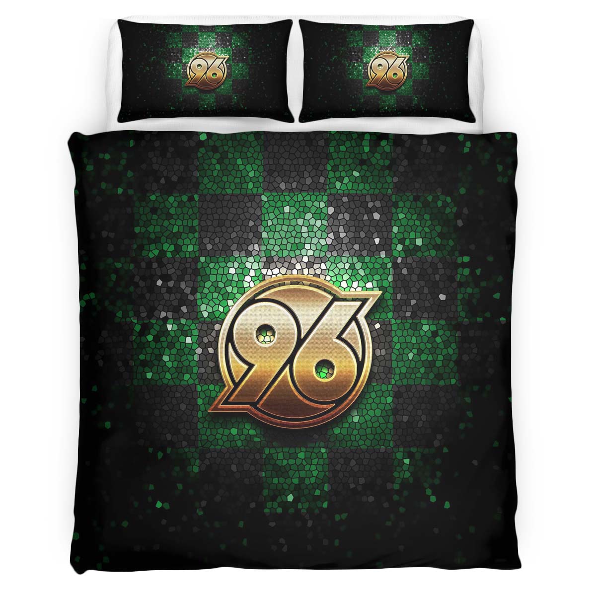 Hannover 96 green black diamond style Kinderbettwäsche - Bettwäsche – Bild 2