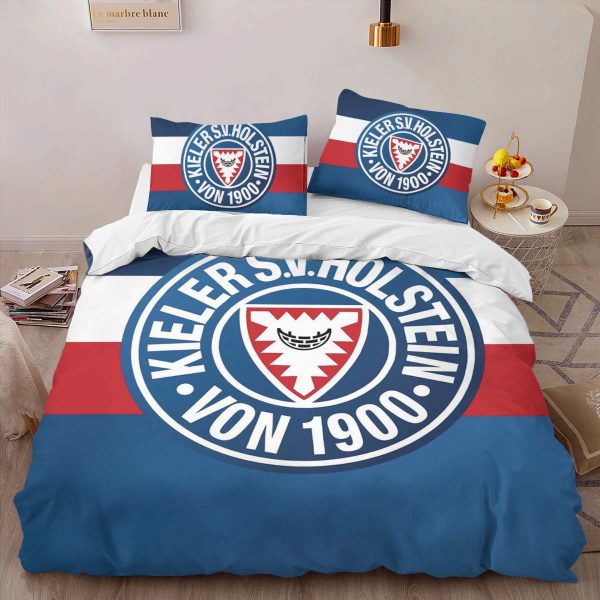 Holstein Kiel FC Kieler SV Holstein 1900 blue background 07 Kinderbettwäsche - Bettwäsche