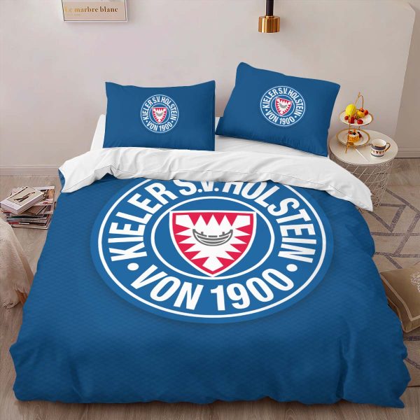 Holstein Kiel FC Kieler SV Holstein 1900 blue background 08 Kinderbettwäsche - Bettwäsche