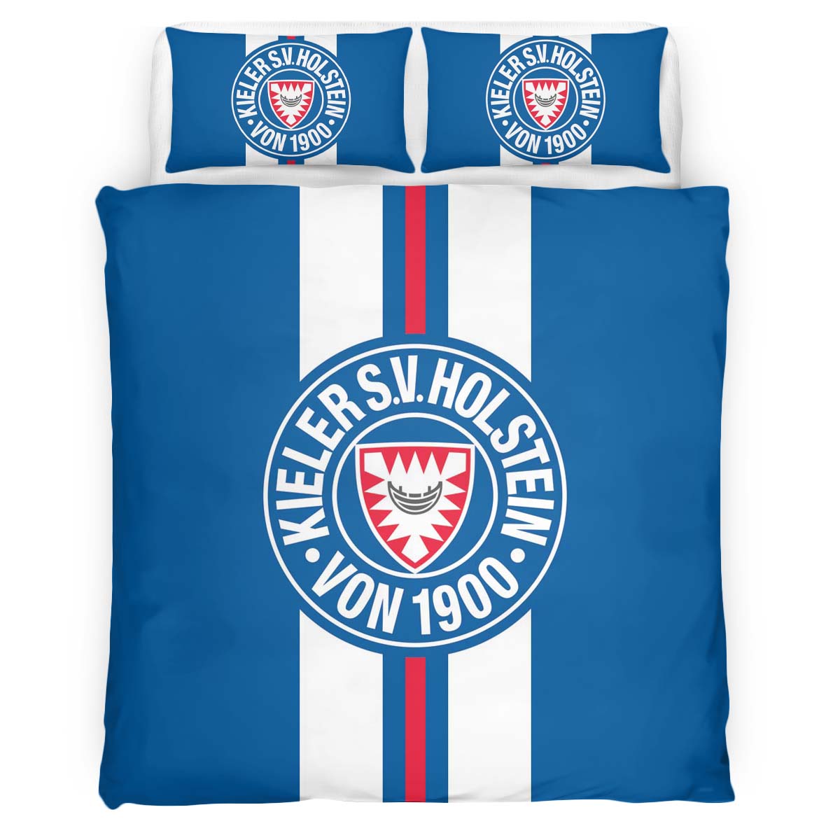 Holstein Kiel FC Kieler SV Holstein 1900 blue background 09 Kinderbettwäsche - Bettwäsche – Bild 2