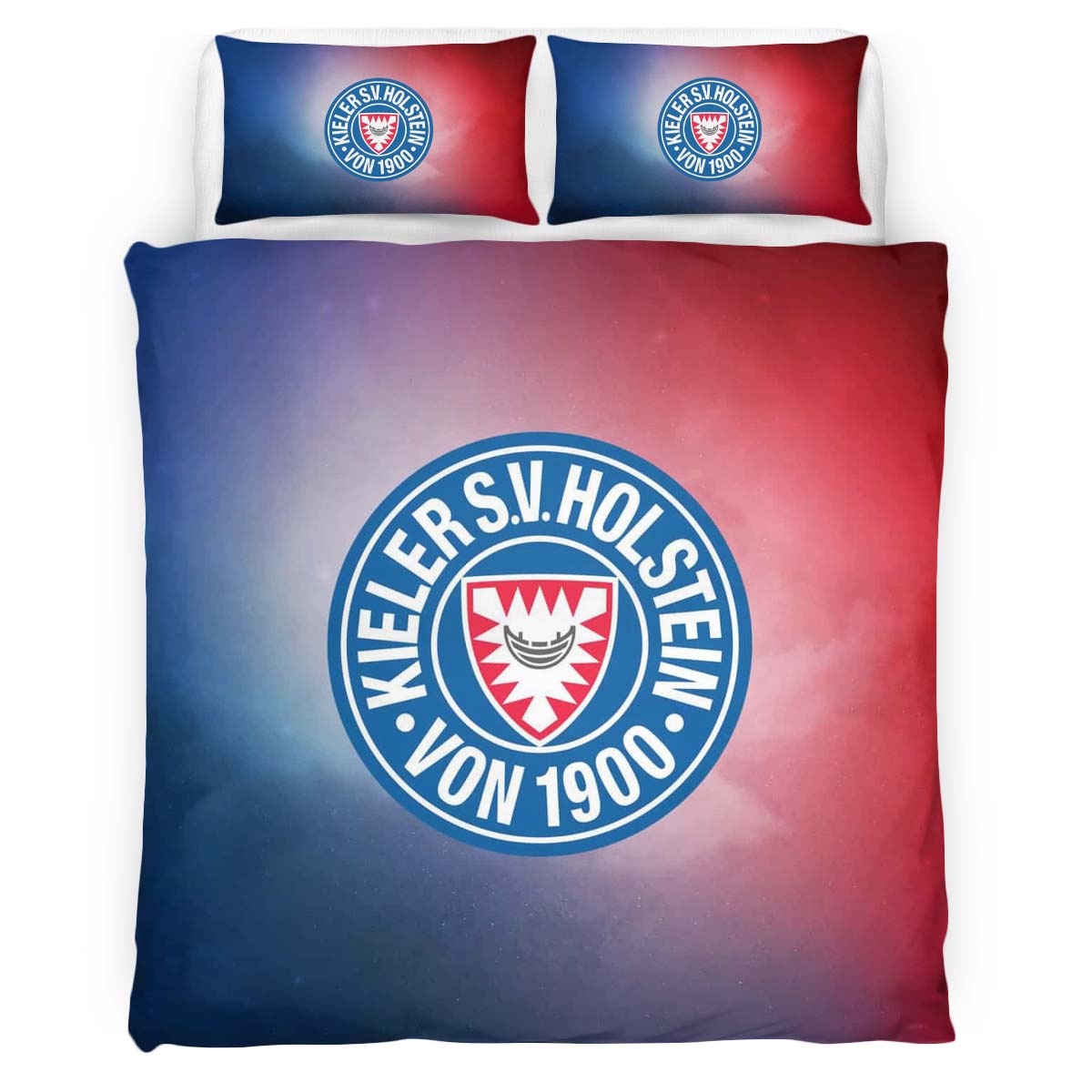 Holstein Kiel FC Kieler SV Holstein 1900 red blue 05 Kinderbettwäsche - Bettwäsche – Bild 2