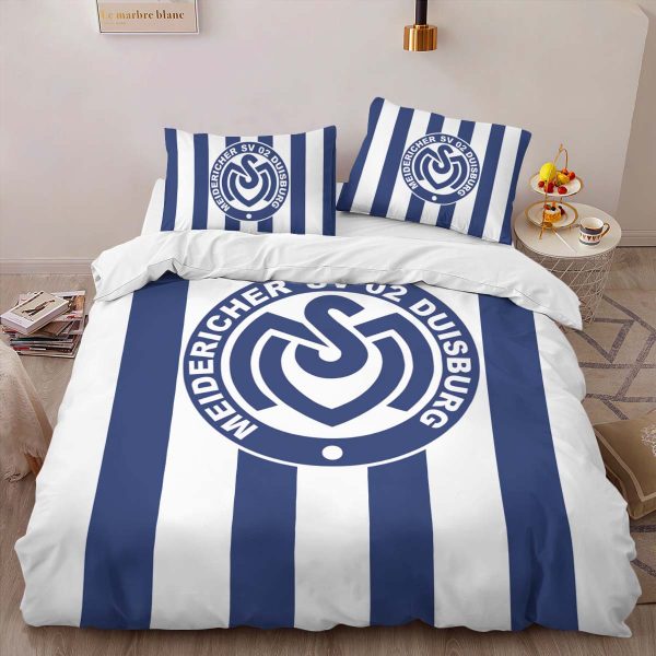 MSV Duisburg blue background 02 Kinderbettwäsche - Bettwäsche