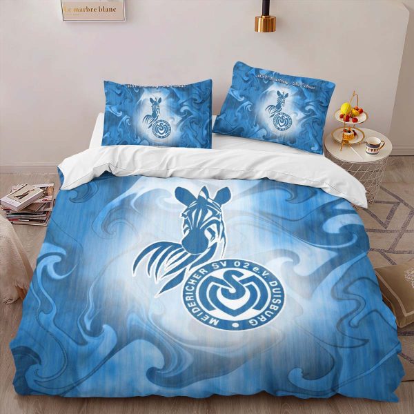 MSV Duisburg blue background Kinderbettwäsche - Bettwäsche