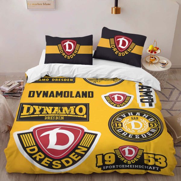 SG Dynamo Dresden yellow background style 02 Kinderbettwäsche - Bettwäsche