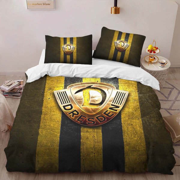 SG Dynamo Dresden yellow metal background Kinderbettwäsche - Bettwäsche