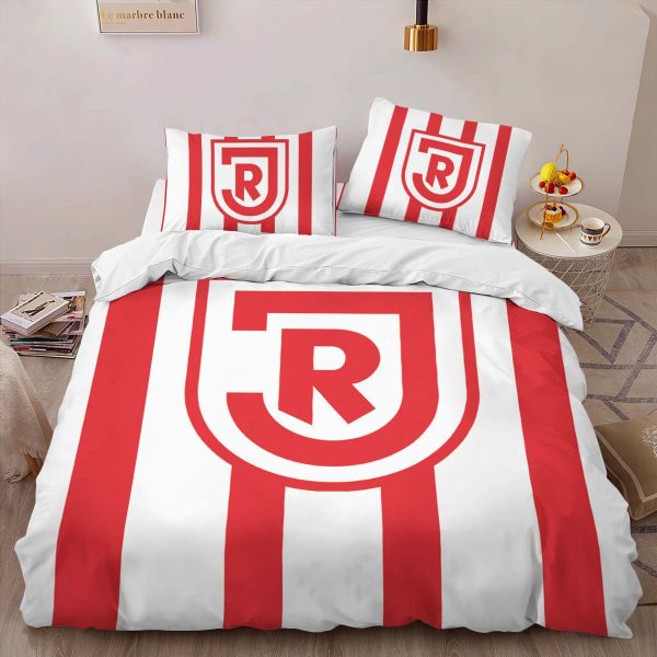 SSV Jahn Regensburg red white 02 Kinderbettwäsche - Bettwäsche