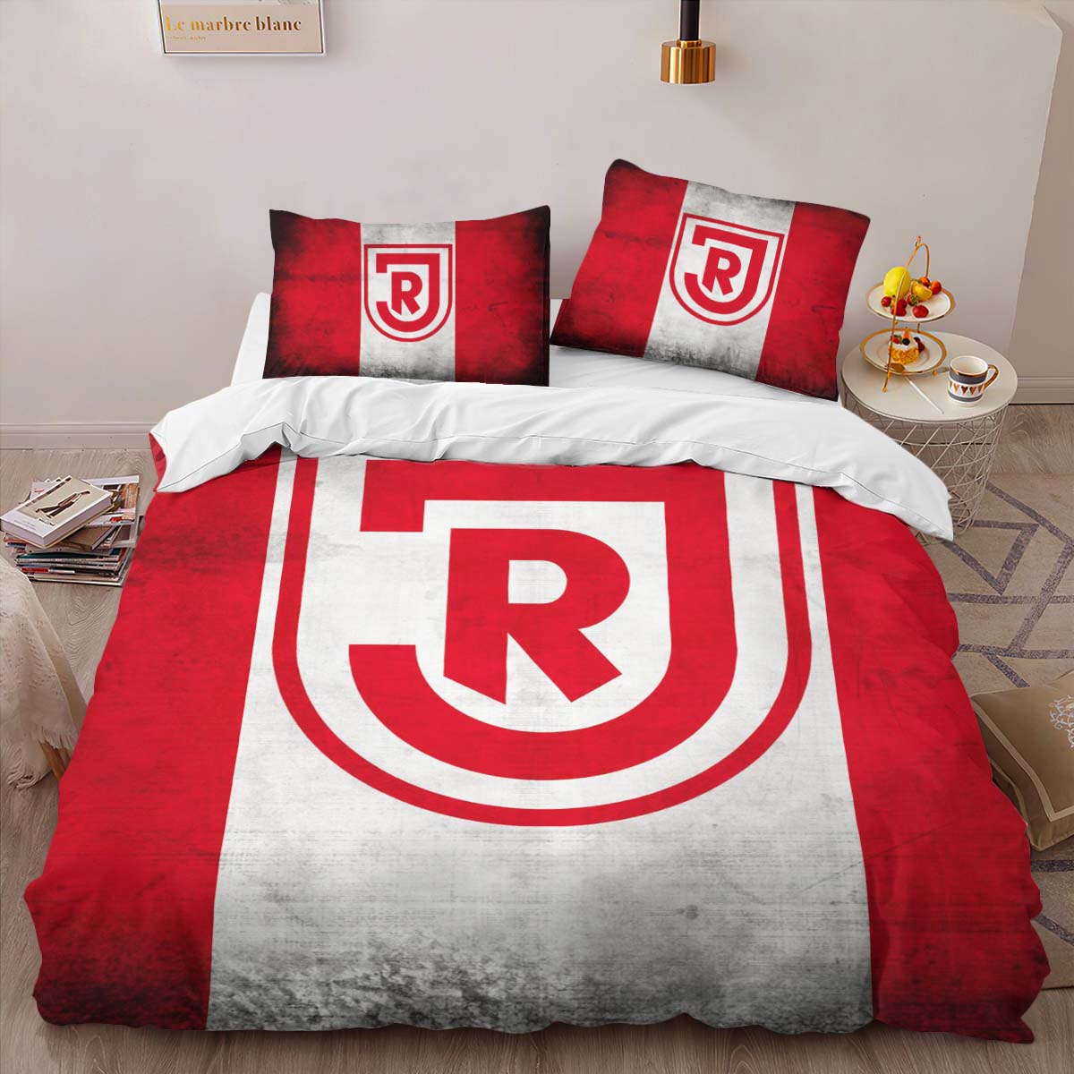 SSV Jahn Regensburg red white Kinderbettwäsche - Bettwäsche