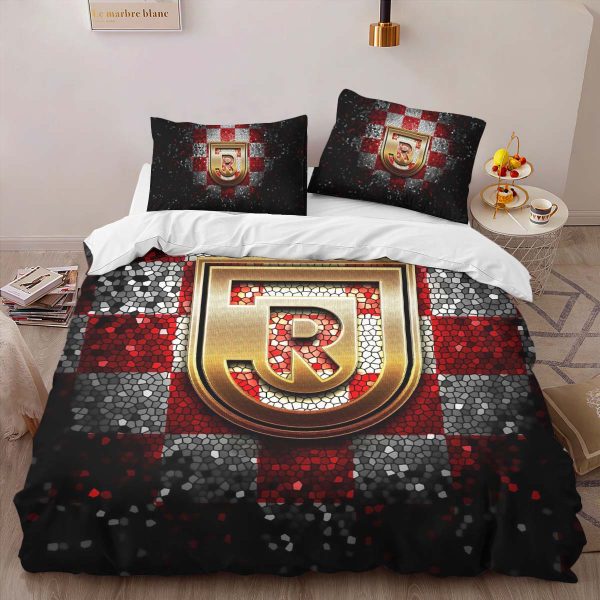 SSV Jahn Regensburg red white checkered Kinderbettwäsche - Bettwäsche