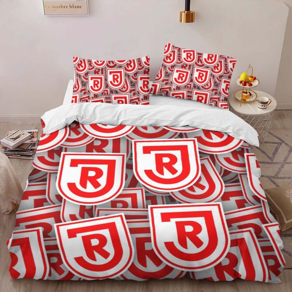 SSV Jahn Regensburg red white pattern Kinderbettwäsche - Bettwäsche