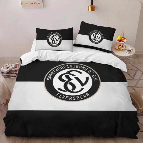 SV 07 Elversberg sve elv black white background Kinderbettwäsche - Bettwäsche