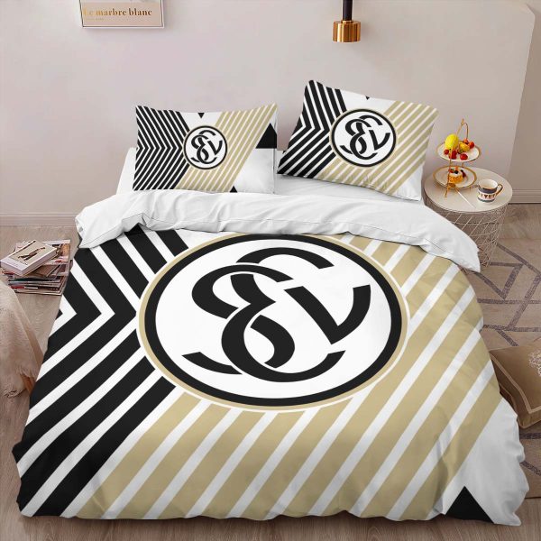 SV 07 Elversberg sve elv deine eins black white background Kinderbettwäsche - Bettwäsche