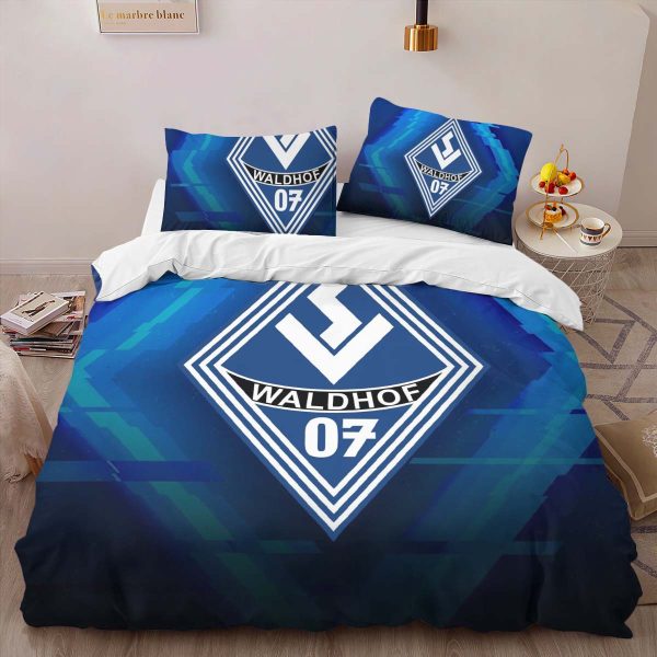 SV Waldhof Mannheim 07 black blue background SVW 04 Kinderbettwäsche - Bettwäsche